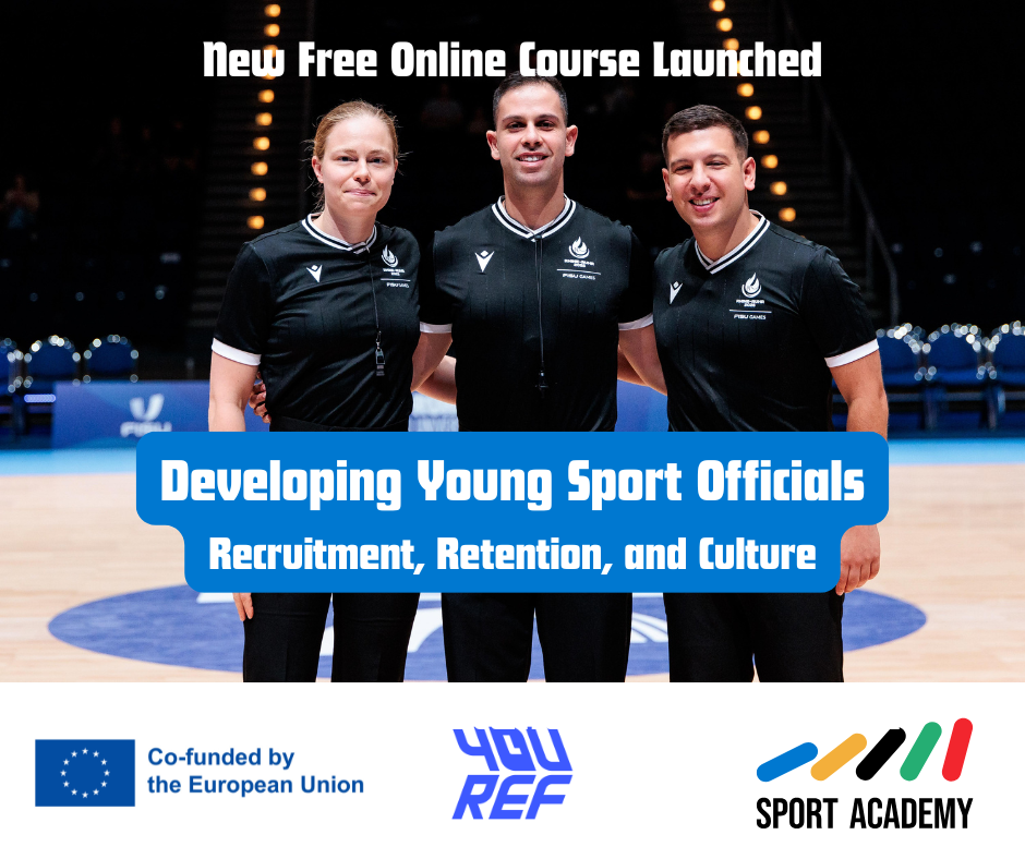 New Online Course Launched: &ldquo;Strategic Development of Young Sport Officials &ndash; Recruitment, Retention, and Culture&rdquo;