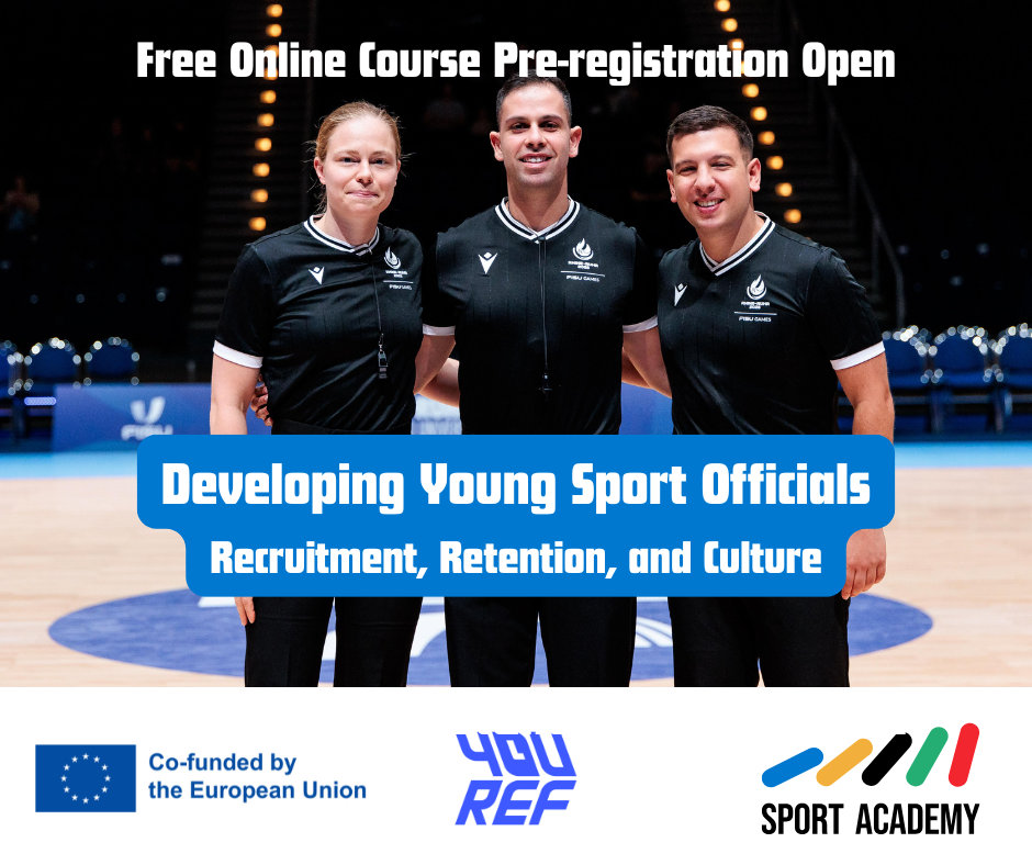 Pre-Registration Opens for the &ldquo;Strategic Development of Young Sport Officials: Recruitment, Retention, and Culture&rdquo;